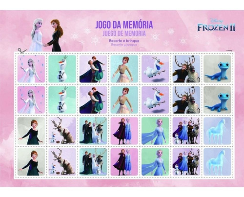 Caderno Desenho Elsa E Anna -80 Folhas- Jandaia Cor Colorido
