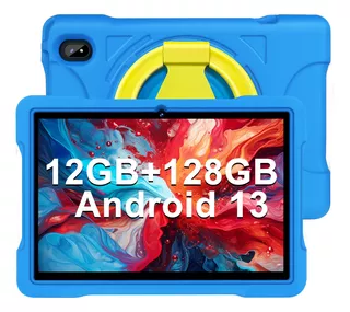 Tablet 10'' 12gb+128gb Android 13 Wifi5g Con Eva Funda (blu)