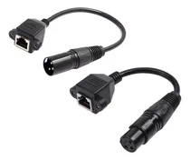 Comprar 1 Par De Adaptadores Xlr De 3 Pines A Rj45 Hembra Rj45 A Xlr