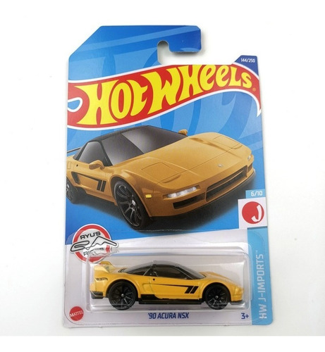 Hot Wheels 90 Acura Nsx Yellow 