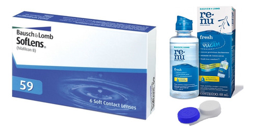 Lente De Contato Soflens 59 Incolor Com Grau - Bausch Lomb