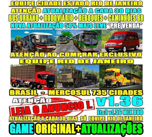 Jogo Euro Truck Simulator 2 Brasil Total 2020 Envio Imediato