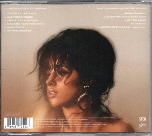 Camila Cabello ( Album ) Cd - Ariana Grande Olivia Rodrigo