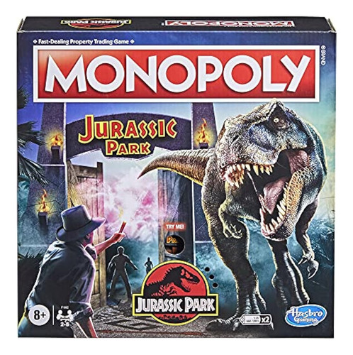 Hasbro Gaming Monopoly: Jurassic Park Edition Juego De Mesa 