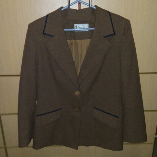 Saco Blazer Marron Dama Nuevo Talla S 