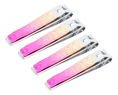 Cortaúñas De Uñas De Acero Inoxidable Galvanizado, 4 Unidade