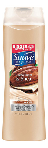 Suave Naturals Gel De Bano, Manteca De Cacao Cremosa Y Karit