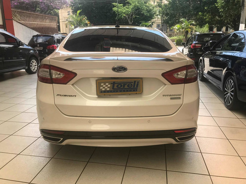 Ford Fusion 2.0 Gtdi Titanium Aut. 4p 2015 Branco Perolizado