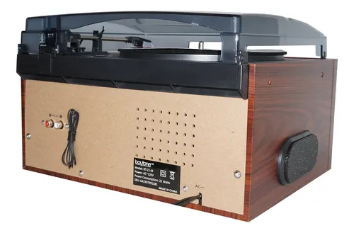 Tocadiscos Bottone Bt-22m Bluetooth Caoba