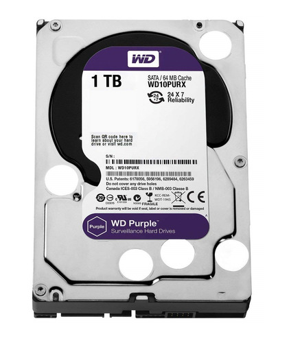 Disco Rigido 1tb Purple Western Digital Dvr Vigilancia Sata