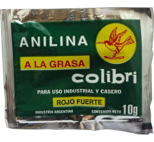 Anilina A La Grasa Colibri X 10 X 100 X 250 X 1000 Grs