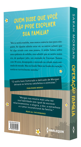 Livro Operação Família de Sarah Morgan capa mole 2022 em português Editorial Harlequin