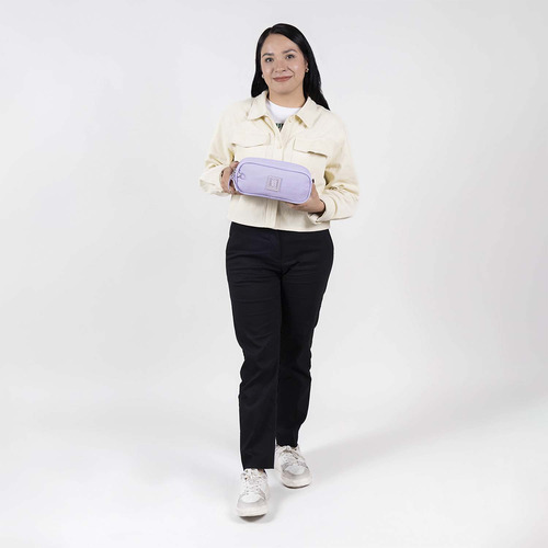 Lapicera Juvenil Chenson 1818 Zilp Doble Cierre Color Lila