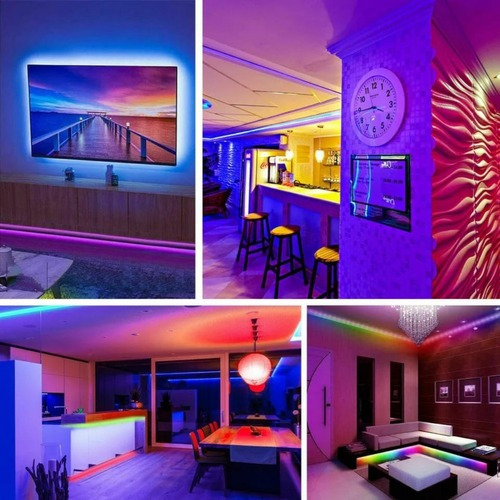 Fita Led 10m Ultra Rgb 3528 Prova Dagua + Fonte + Controle