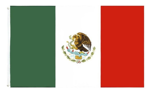 Bandera Marina México De Poliéster 40 X 65cm