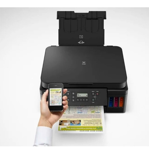 Impresora a color multifunción Canon Pixma G6010 con wifi negra 100V/240V G6010