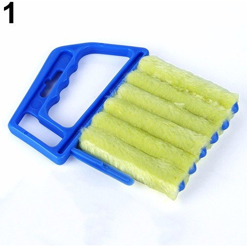 Cepillo Limpia Persianas Removedor De Polvo Microfibra Blue