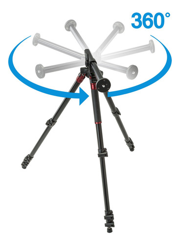 Orbit - Trípode De Aluminio De 4 Secciones, Paquete Con Ca. Color 4-Sec, Aluminio