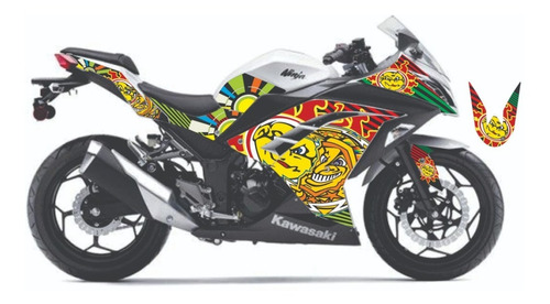 Calcos Kawasaki Ninja 300 Kit Personalizado Vr46