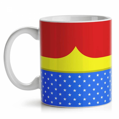 Caneca Mulher Maravilha Clássica Cerâmica 325 Ml