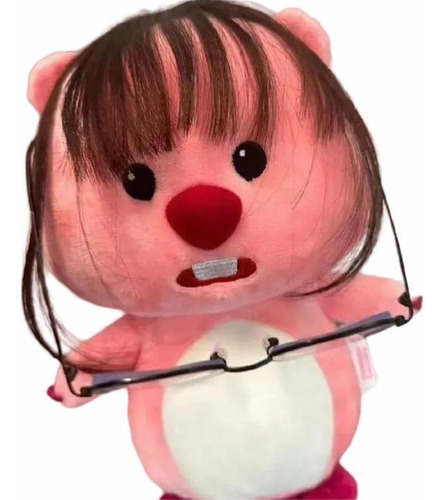 Loopy The Beaver Pelúcia + Peruca + Com Óculos 30cm