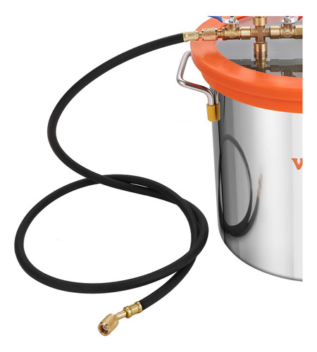 Vevor Kit Cámara De Vacío De 5 Galones+bomba De Vacío 3.5cfm