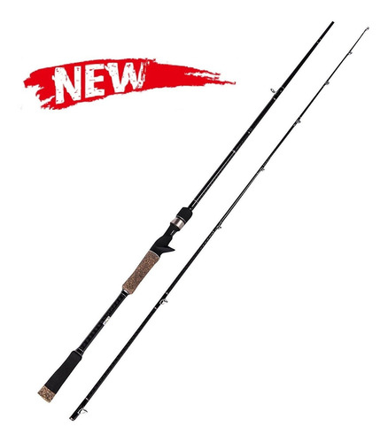 Entsport 2 Piece 7 Feet Casting Rod Pesado Solid Grafito