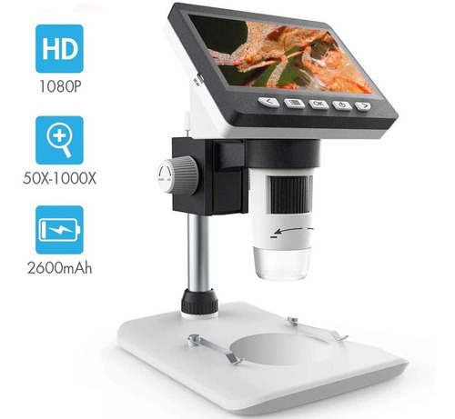 Skybasic - Microscopio Digital Lcd 4,3  50x-1000x Full Hd