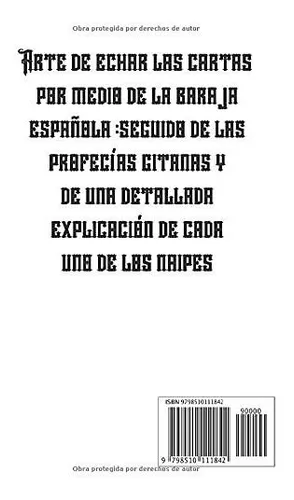 Libro : Arte De Echar Las Cartas Y Las Profecias Gitanas...