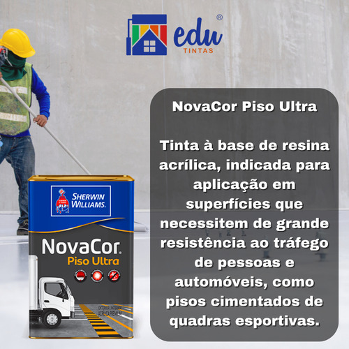 Tinta Novacor Piso Ultra Semibrilho Antiderrapante 18 L