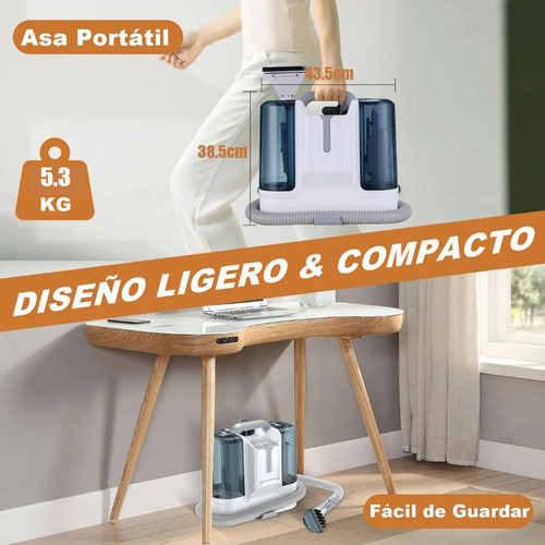Kincebra aspiradora lava alfombra tapicería de inyección succión 550w 1.8L con 6 conectores intercambiables