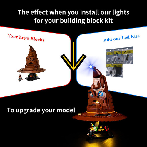 Kit Led Kyglearing Parlante Sombrero Seleccionador Lego