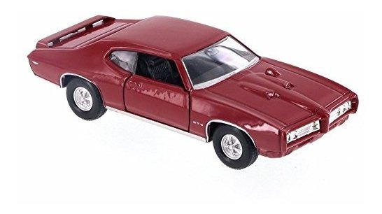 Welly 22501 Pontiac GTO 1969 naranja escala 1:24 coche modelo nuevo °