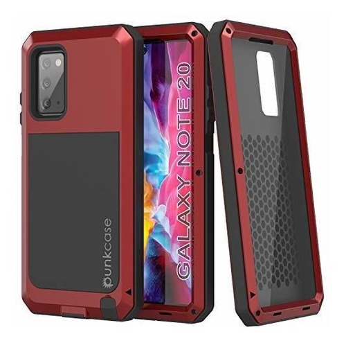 Metal Resistente Para Samsung Galaxy Note 20 6,7 Color Rojo