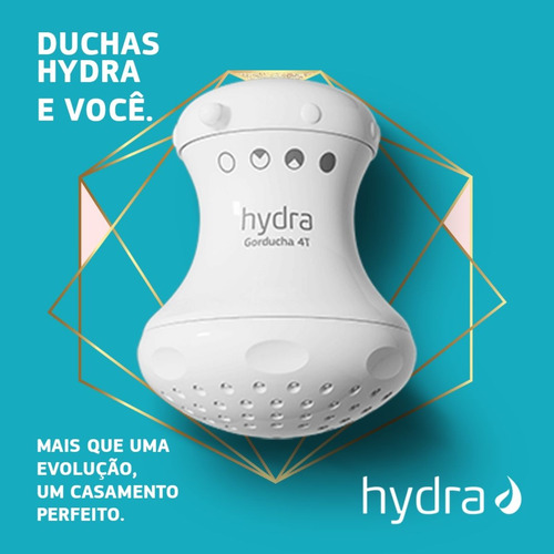 Ducha Chuveiro Gorducha 4 Temperat. Hydra 220v E 127v Branco