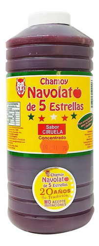 Chamoy Navolato Caja 15 Botellas Sabor Ciruela