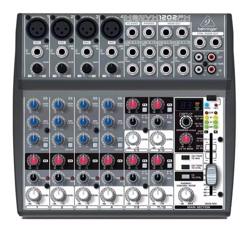 Behringer Xenyx 1202 Fx Mixer 4 Canal Mono 4 Stereo Efectos