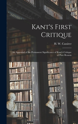 Libro Kant's First Critique: An Appraisal Of The Permanen...