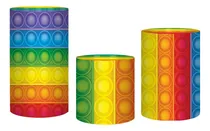 Comprar Trio Capa De Cilindros Pop It Fidget Toy Em Tecido Tc-0036