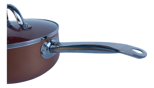 Cacerola 20cm Antiadherente Cobre Con Mango Cool Bazar