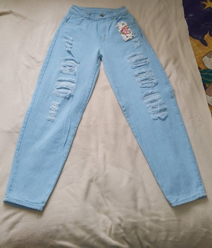 Pantalon De Mezclilla Mom Jeans