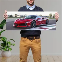Comprar Cuadro 30x80cm Auto 2023 Ferrari Sf90 Xx Stradal 848