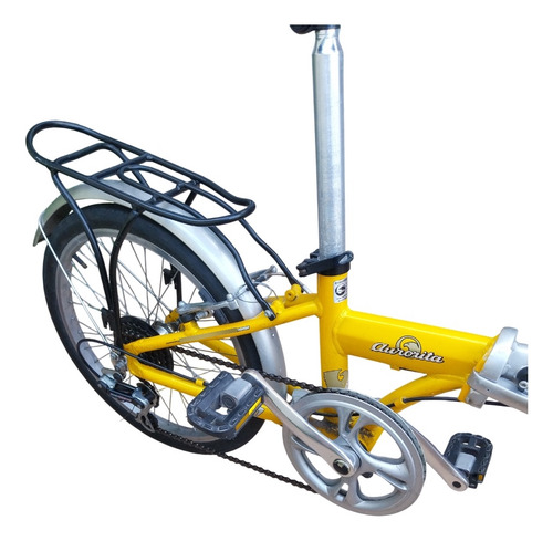 Bicicleta Aurora Plegable Aluminio 6v Folding Rodado 20 Amarillo 50 Cm (Usado)