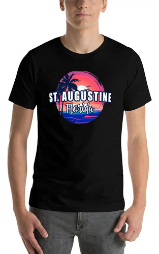 St. Playera Augustine Beach Florida Sunset Surf Ropa Para