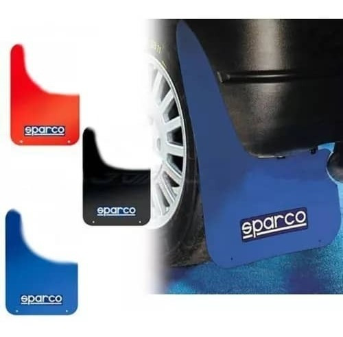 Guardabarros Faldillas Universales Autos Tunning Sparco Azul