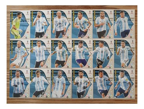 Set 18 Cartas Adrenalyn Xl Rusia 2018 Selección Argentina 