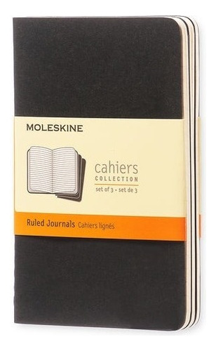 Libreta Moleskine Set Cahier De Bolsillo Rayada Suave