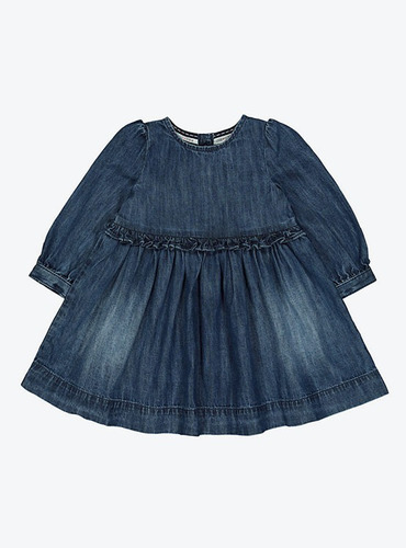 Vestido Denim Mothercare Talla 24 A 36 Meses