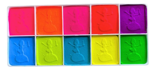 Paleta Neon De 10 Colores Grande
