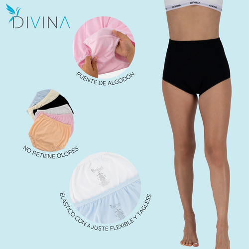 Pantaleta Completa Divina Calzon Curvy Tallas Extra 1 Pieza